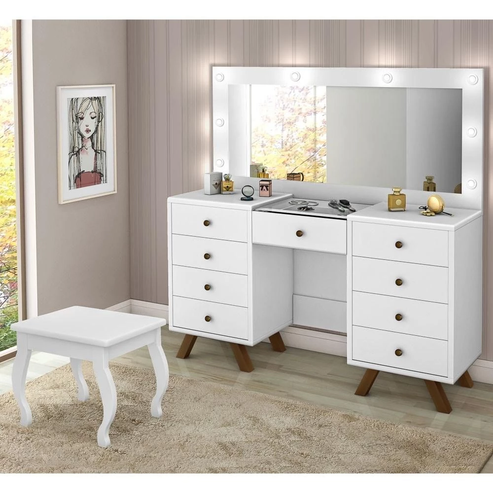 Penteadeira Camarim Mila Branco