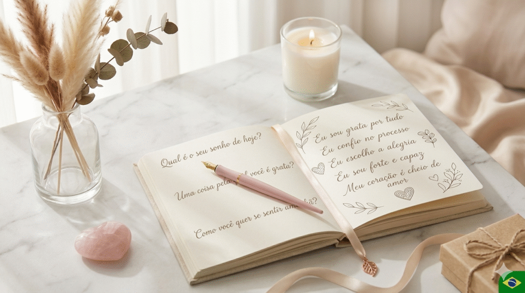 journaling e afirmações